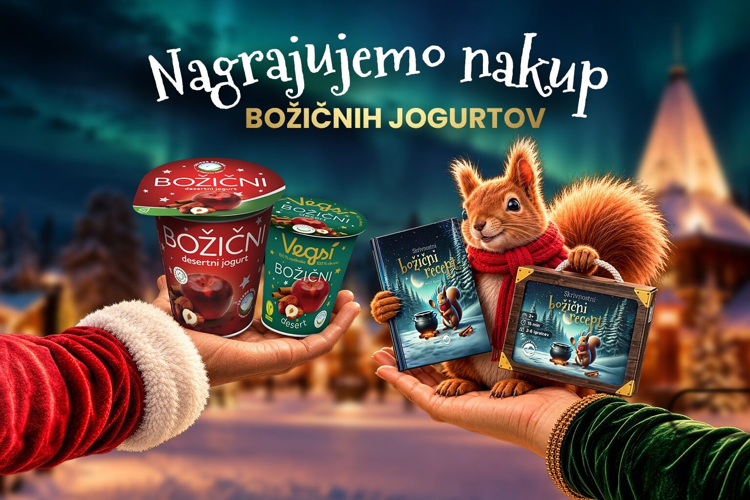 Božiček in pomočniki v Božičkovi deželi na Finskem